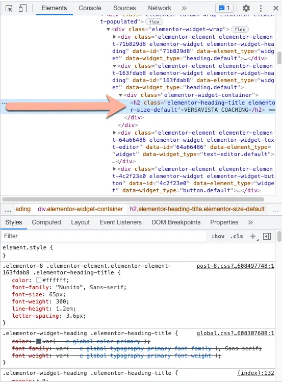 Schriftart im Browser herausfinden Safari