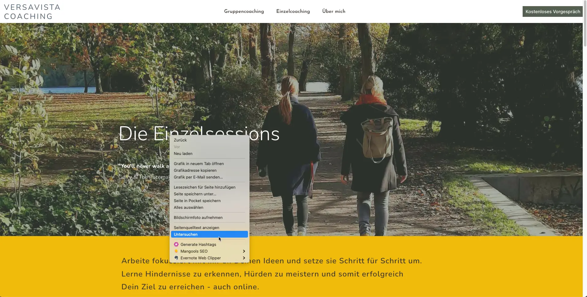 Schrift erkennen im Firefox Browser