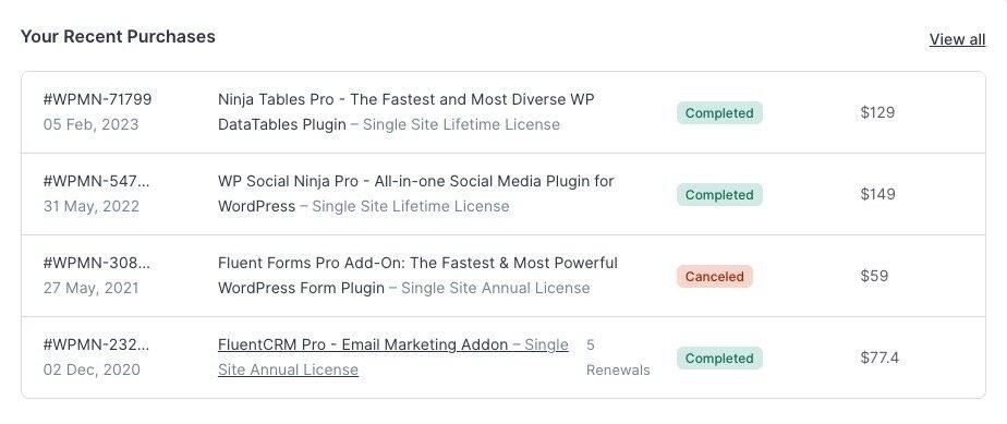 WP Manage Ninja Plugins
