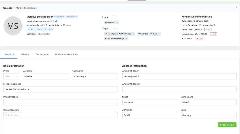 WordPress Newsletter Plugin: Fluent CRM - günstig und 100% DSGVO konform Image 122 1024x570