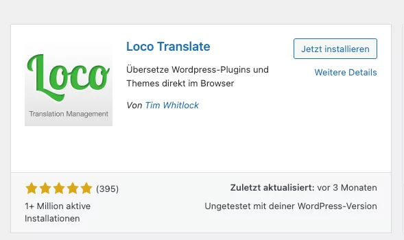 WordPress Plugins auf deutsch übersetzen mit Loco Translate Image 86