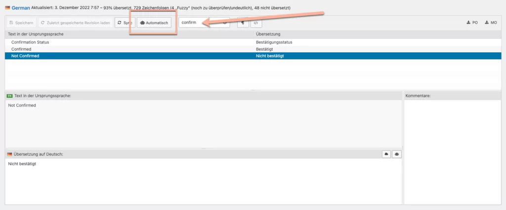 WordPress Plugins auf deutsch übersetzen mit Loco Translate Image 90 1024x426